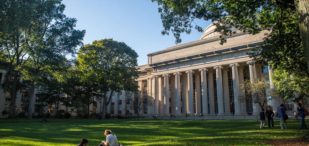 Lawn in front of the MIT Dome in summertime